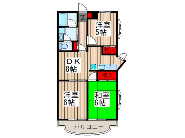 ラフォーレ２１の物件間取画像